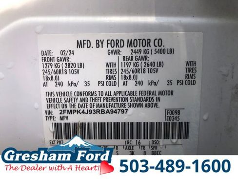 Certified 2024 Ford Edge SEL w/ Convenience Package AWD/4WD image 36