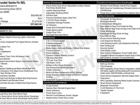 Used 2024 Hyundai Santa Fe SEL FWD image 5