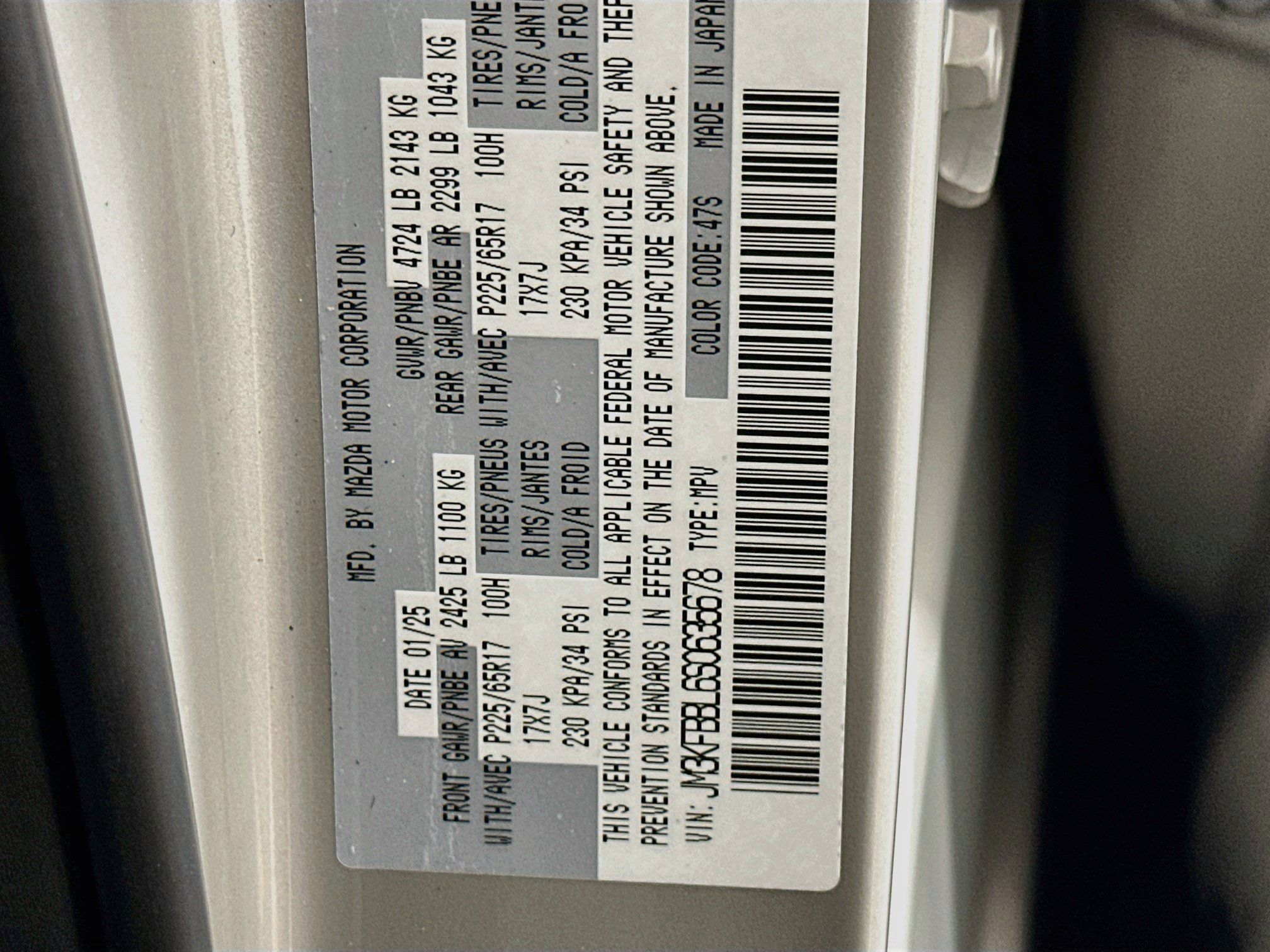 Used 2025 MAZDA CX-5 AWD 2.5 S w/ Select Package image 12