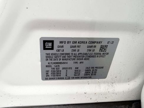 Used 2022 Chevrolet Trax LS w/ Tint and Cruise Package image 20