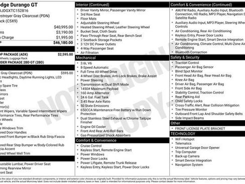 New 2026 Dodge Durango GT w/ Blacktop Package AWD/4WD image 30