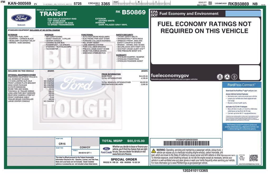 Certified 2024 Ford Transit 350 RWD image 6