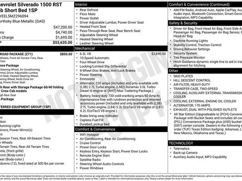 Used 2021 Chevrolet Silverado 1500 RST w/ Z71 Off-Road Package AWD/4WD image 6