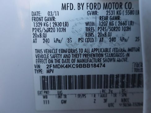 Used 2011 Ford Edge Limited w/ 302A Rapid Spec Order Code AWD/4WD image 47