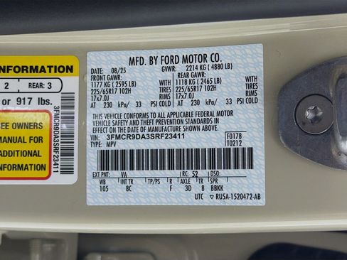 New 2025 Ford Bronco Sport Badlands w/ Badlands Tech Package image 33