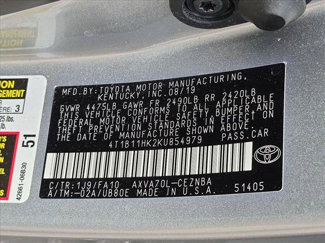 Used 2019 Toyota Camry LE FWD image 22