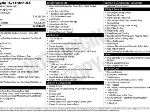 Used 2024 Toyota RAV4 XLE AWD/4WD image 6