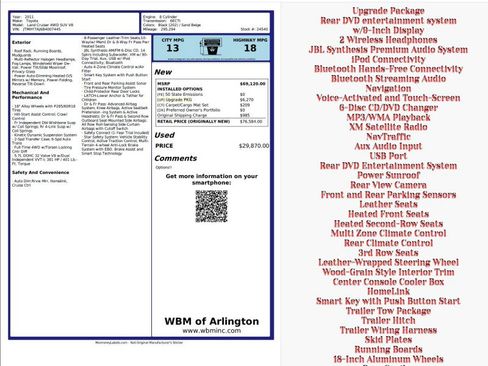 Used 2011 Toyota Land Cruiser w/ Upgrade Pkg image 2