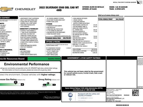 Used 2022 Chevrolet Silverado 2500 W/T w/ WT Convenience Package AWD/4WD image 4