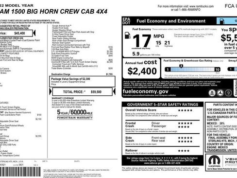 Used 2022 RAM 1500 Big Horn AWD/4WD image 31