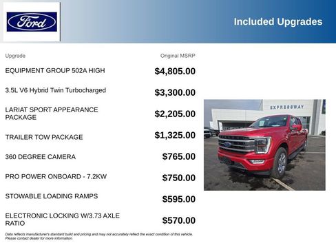 Used 2023 Ford F150 Lariat w/ Equipment Group 502A High image 2