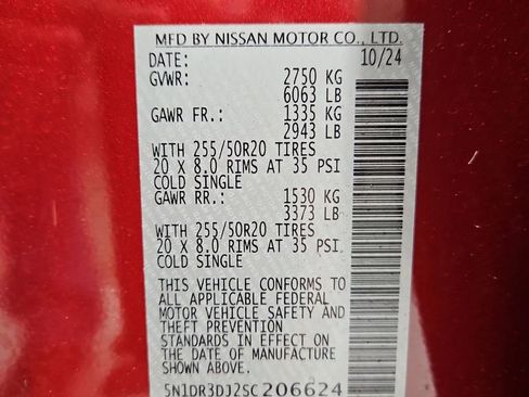 Certified 2025 Nissan Pathfinder Platinum w/ Cargo Package image 32