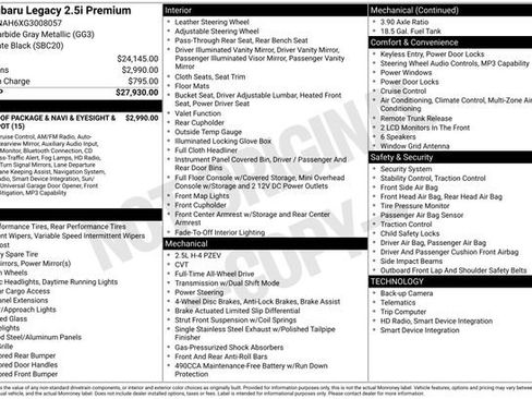 Used 2016 Subaru Legacy 2.5i Premium image 36