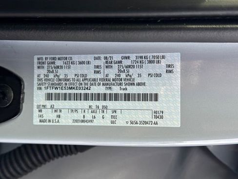 Used 2021 Ford F150 Lariat w/ Equipment Group 502A High image 23