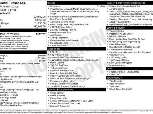 Certified 2022 Hyundai Tucson SEL w/ Convenience Package AWD/4WD image 44