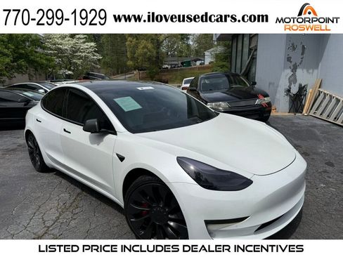 Used 2021 Tesla Model 3 Performance AWD/4WD image 1
