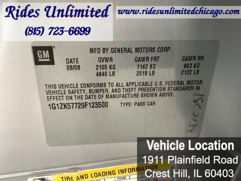 Used 2009 Chevrolet Malibu LTZ w/ HFV6 Engine Package image 19