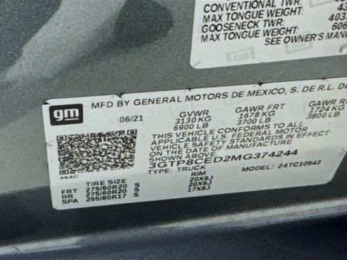 Used 2021 GMC Sierra 1500 Elevation w/ LPO, Elevation Black Package RWD image 38