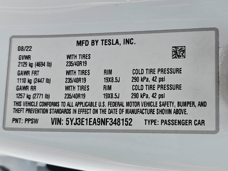Used 2022 Tesla Model 3 RWD image 34