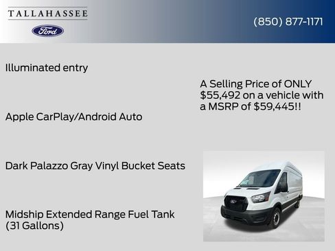 New 2026 Ford Transit 350 148 High Roof Extended w/ Load Area Protection Package image 25