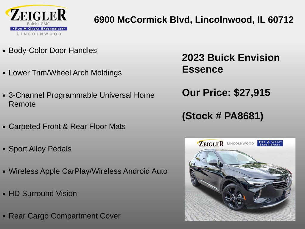 Certified 2023 Buick Envision Essence w/ Technology Package I AWD/4WD image 24