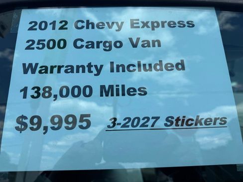 Used 2012 Chevrolet Express 2500 RWD image 25