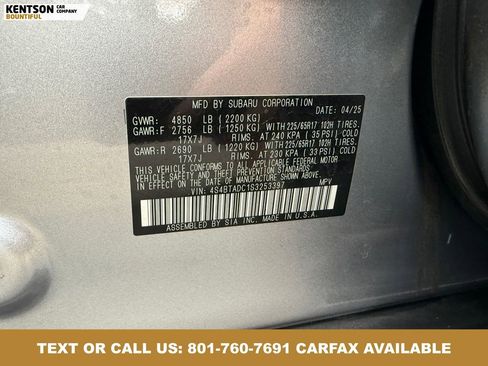 Used 2025 Subaru Outback Premium AWD/4WD image 34