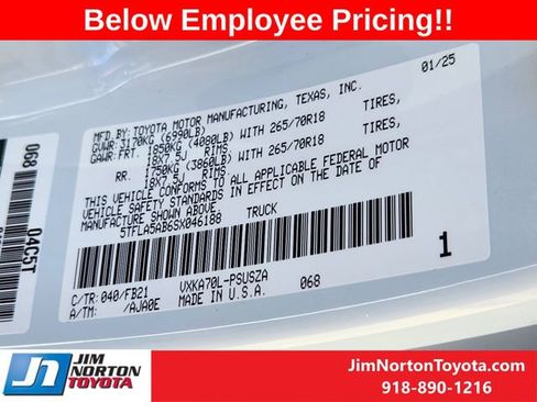 New 2025 Toyota Tundra SR5 image 24