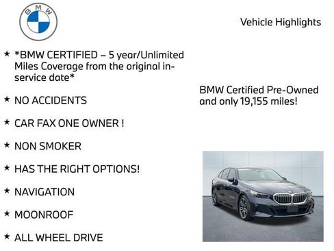 Certified 2025 BMW 530i xDrive w/ M Sport Package image 11