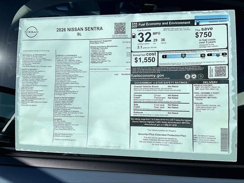 New 2026 Nissan Sentra SL FWD image 18
