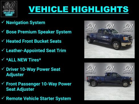 Used 2011 GMC Sierra 3500 SLT w/ SLT Convenience Package AWD/4WD image 3