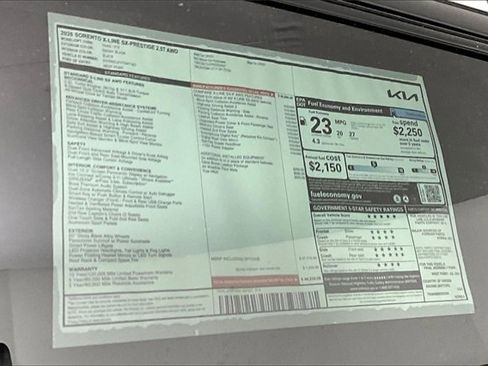 New 2026 Kia Sorento SX Prestige w/ Olive Brown Leather Package image 14