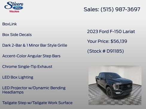 Used 2023 Ford F150 Lariat w/ Equipment Group 502A High AWD/4WD image 27