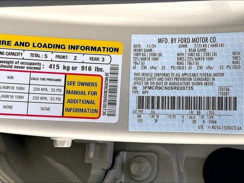 Certified 2025 Ford Bronco Sport Outer Banks w/ Outer Banks Tech Package+ AWD/4WD image 35