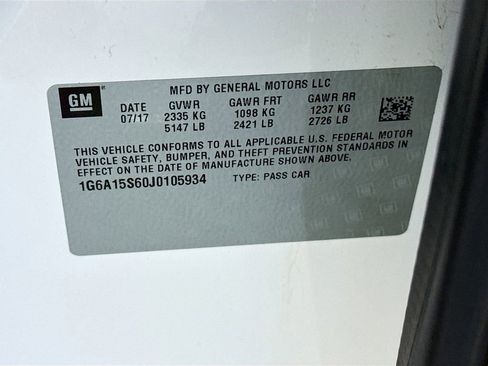 Used 2018 Cadillac CTS V w/ Luxury Package RWD image 35