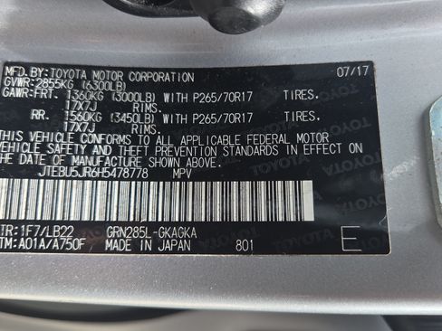 Used 2017 Toyota 4Runner SR5 Premium AWD/4WD image 21