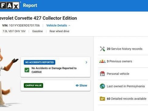 Used 2013 Chevrolet Corvette 427 w/ 1SB Preferred Equipment Group RWD image 7
