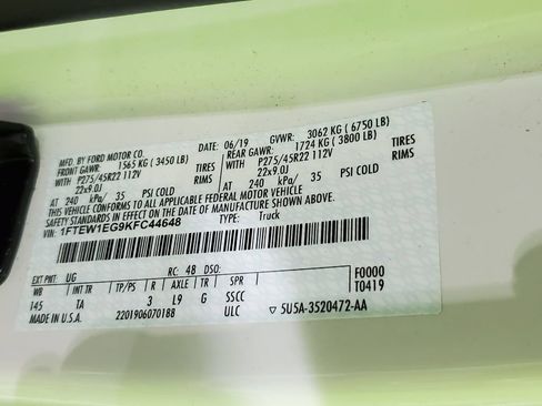 Used 2019 Ford F150 Limited w/ Trailer Tow Package AWD/4WD image 46