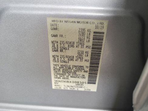 Used 2020 Nissan Murano S w/ Technology Package AWD/4WD image 33