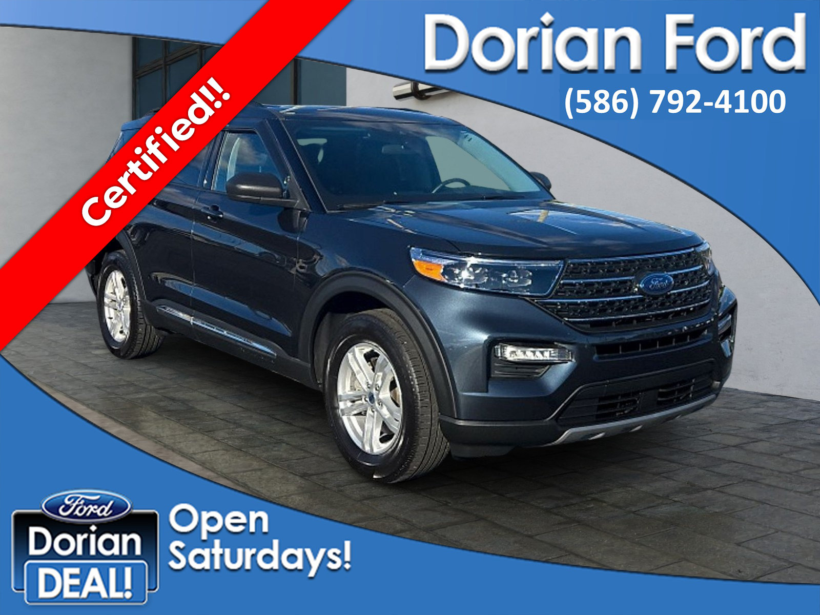 Certified 2023 Ford Explorer XLT w/ Equipment Group 202A AWD/4WD image 1