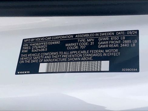 Used 2025 Volvo XC90 B6 Ultra w/ Protection Package Premier AWD/4WD image 34