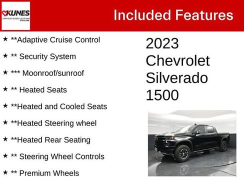 Used 2023 Chevrolet Silverado 1500 ZR2 w/ Technology Package AWD/4WD image 4