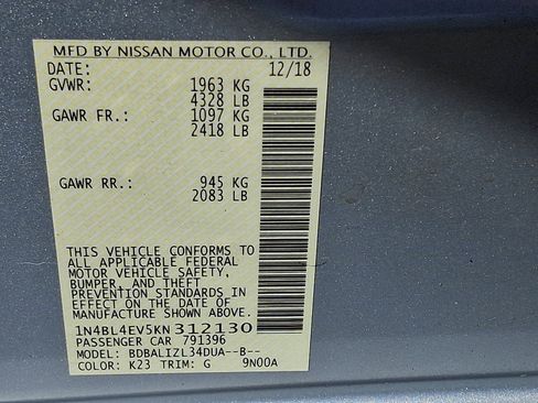 Used 2019 Nissan Altima 2.5 SL FWD image 27