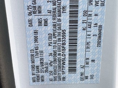 New 2025 Ford F150 Lariat w/ Equipment Group 501A Mid image 47