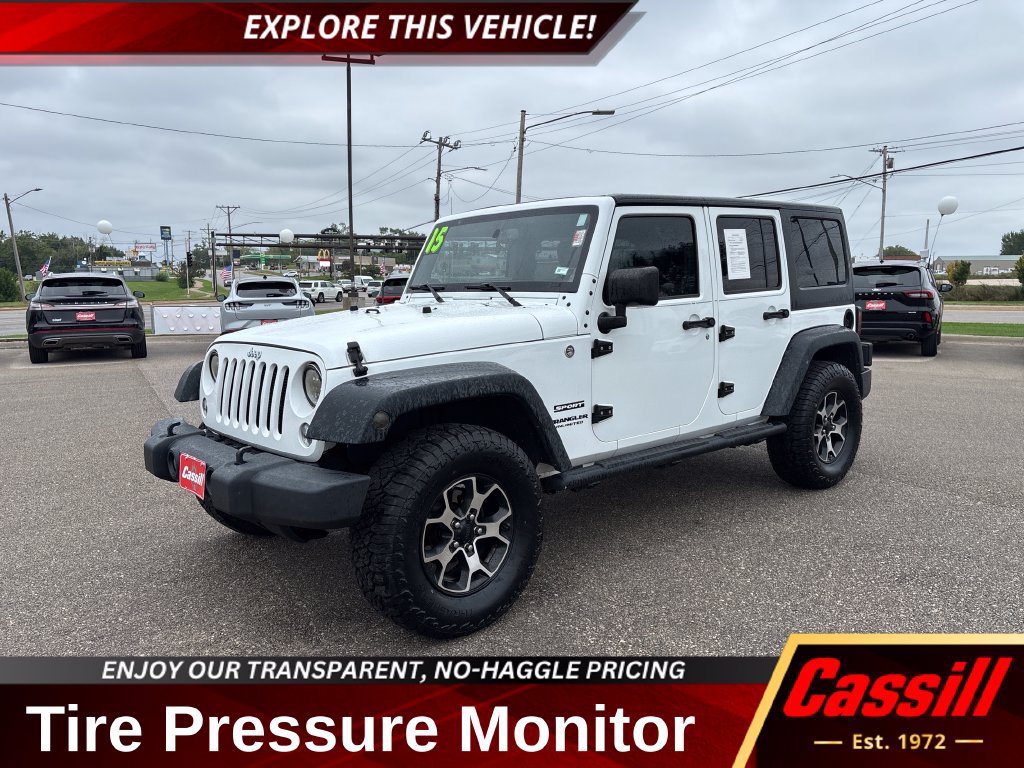 Used 2015 Jeep Wrangler Unlimited Sport w/ Quick Order Package 24S AWD/4WD 360° Tour