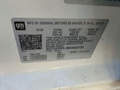 Used 2022 GMC Sierra 1500 AT4X image 19