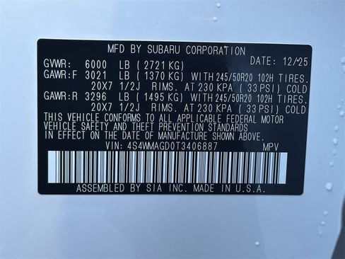 New 2026 Subaru Ascent Limited image 22