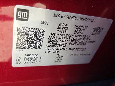 Certified 2023 Chevrolet Tahoe RST w/ RST Performance Edition image 23