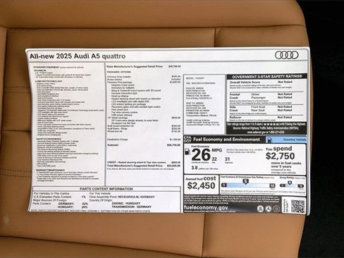 New 2025 Audi A5 2.0T Premium Plus image 15