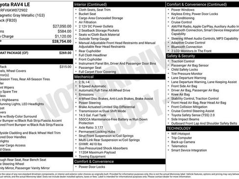 Used 2019 Toyota RAV4 LE w/ Carpet Mat Package image 18